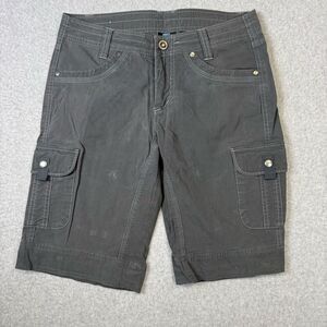 Kuhl Women's Size 6 Dark Grey Cargo Bermuda Shorts Outdoors Hiking Pockets